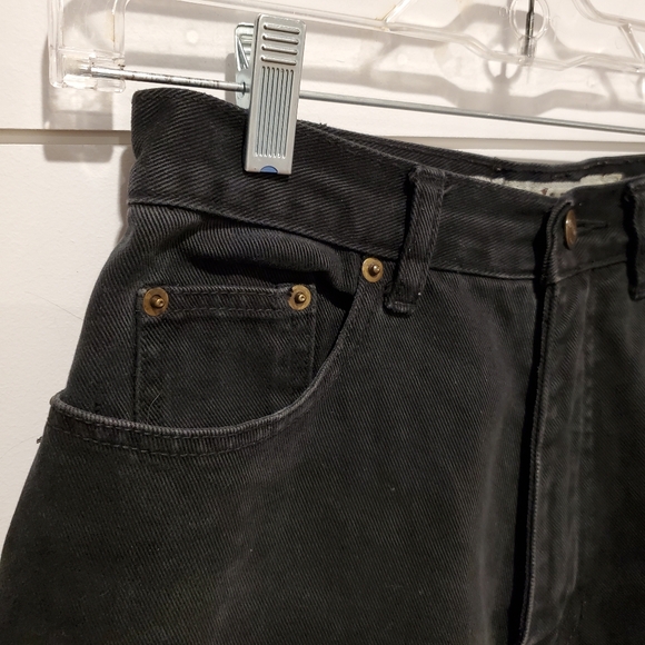 Vintage nevada sz 8 high waisted shorts black jean distressed grunge denim - Picture 8 of 16